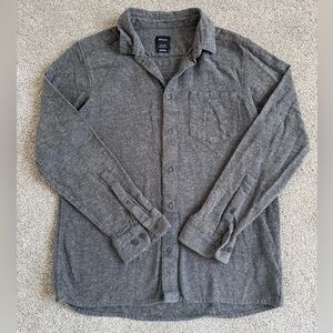 RVCA Grey Button Up Shirt